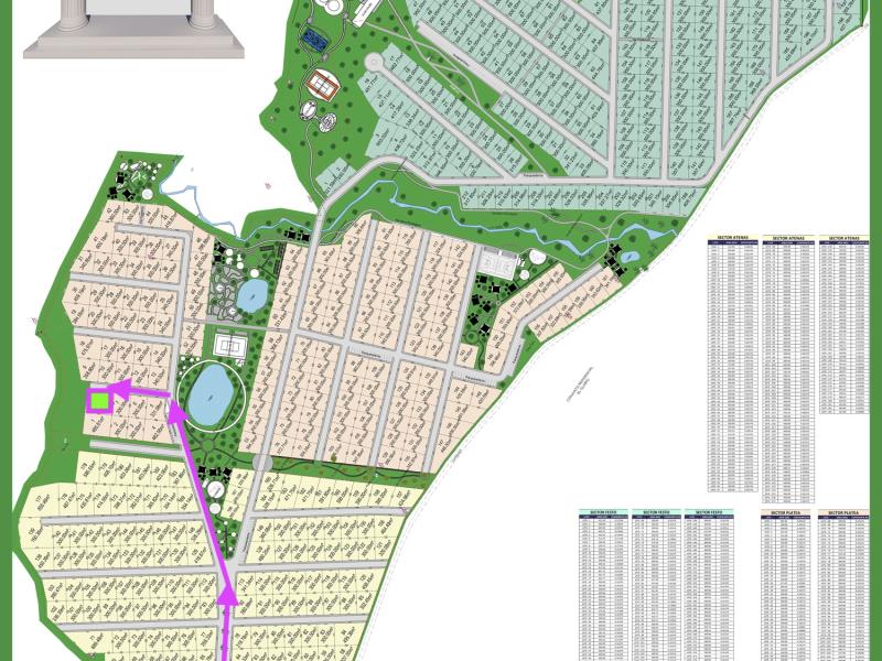 Plano del condominio el olimpo ii en carmen de apicala
